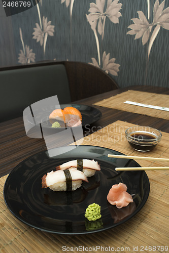 Image of Sushi in sushi bar