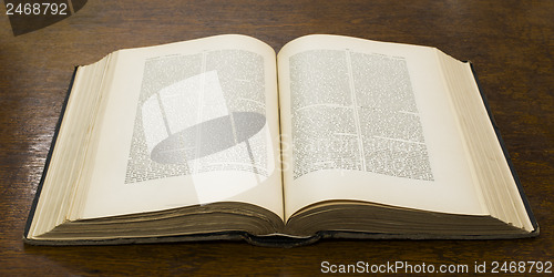 Image of Open old book