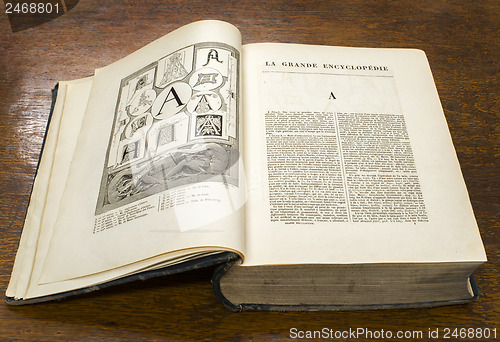 Image of Open old book