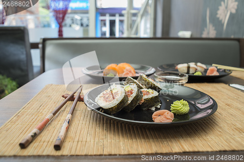 Image of Sushi in sushi bar