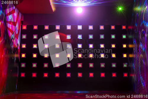 Image of Disco with colorful lights