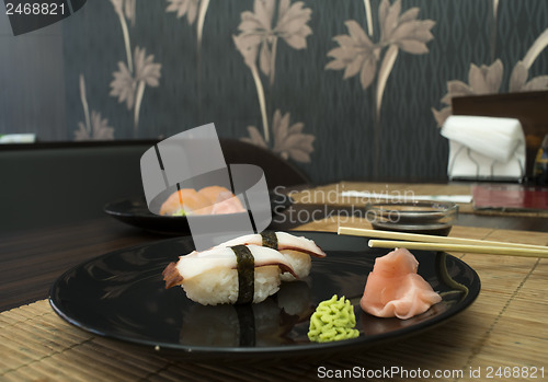 Image of Sushi in sushi bar