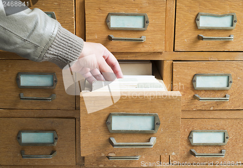 Image of Old archive with drawers