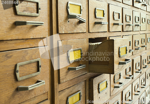 Image of Old archive with drawers