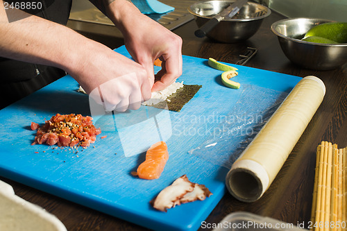 Image of Sushi in sushi bar