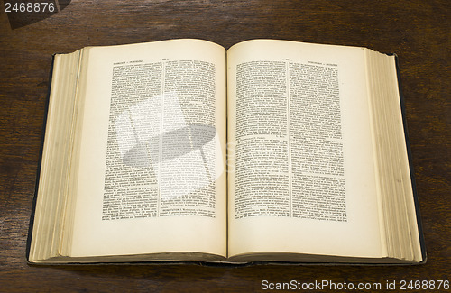 Image of Open old book