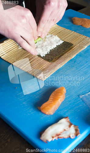 Image of Sushi in sushi bar