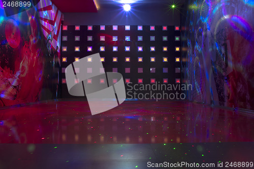 Image of Disco with colorful lights