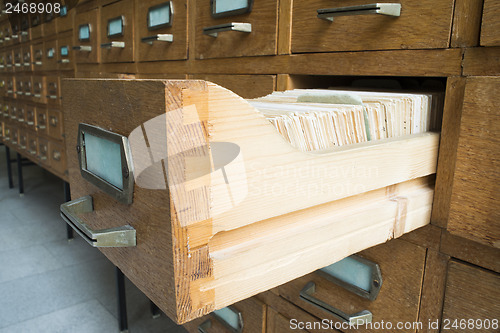 Image of Old archive with drawers