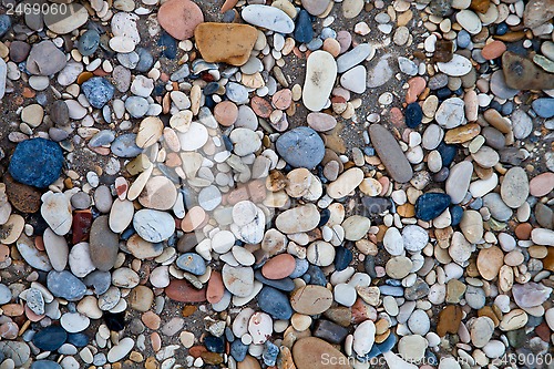 Image of colored sea pebbles