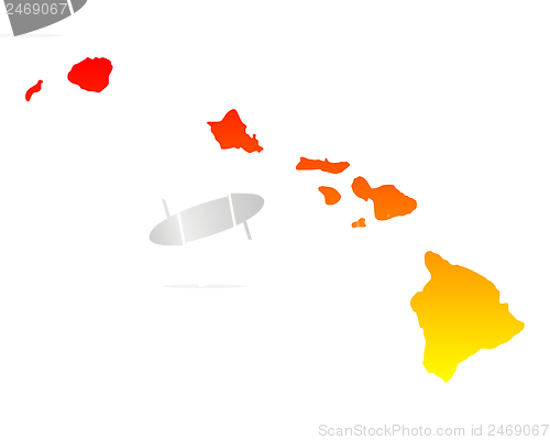 Image of Map of Hawaii