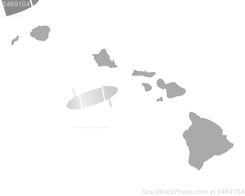 Image of Map of Hawaii