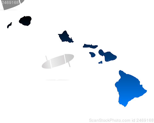 Image of Map of Hawaii