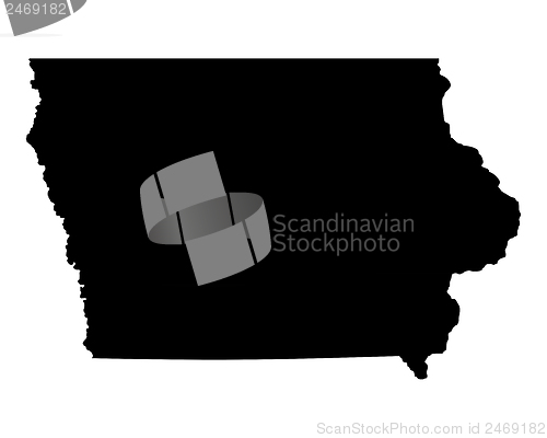 Image of Map of Iowa