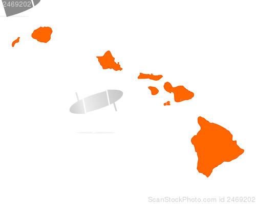 Image of Map of Hawaii