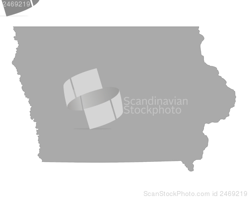 Image of Map of Iowa