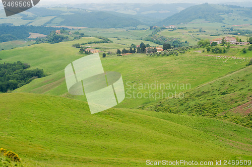 Image of Tuscany countryside beautiful view