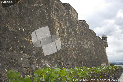Image of sentry box lookout on the wall san juan