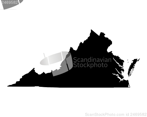 Image of Map of Virginia
