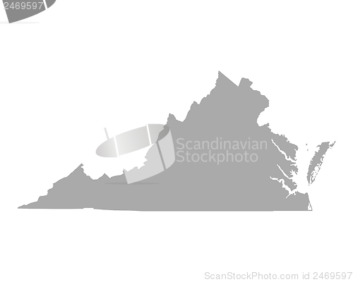 Image of Map of Virginia