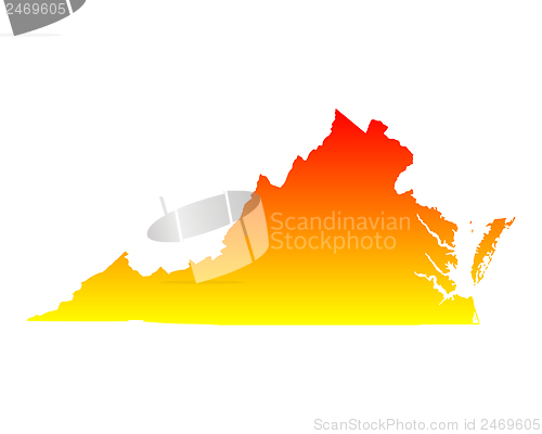 Image of Map of Virginia