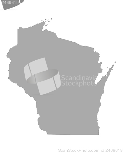 Image of Map of Wisconsin