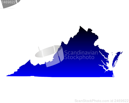 Image of Map of Virginia