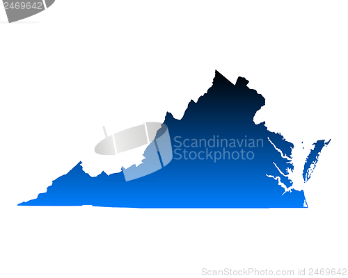 Image of Map of Virginia