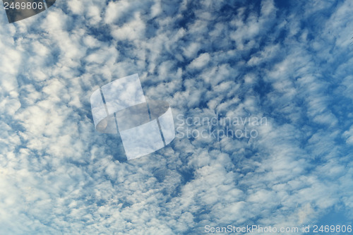 Image of Altocumulus clouds - natural beauty contrast background