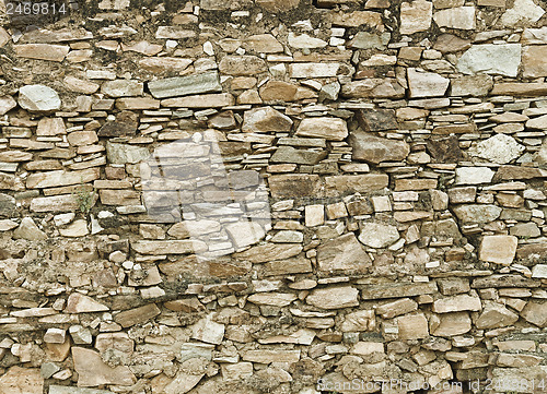 Image of Background - a wall made ??of natural stone