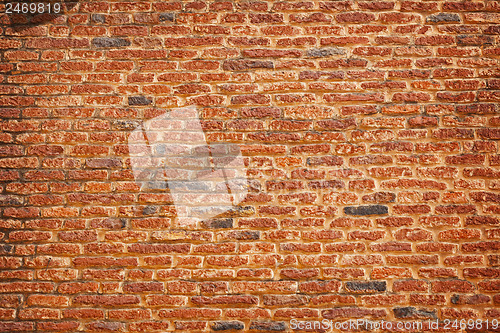Image of Indian architecture - old brick background