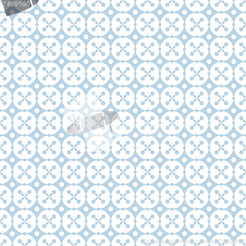 Image of Seamless Dots and Floral Background