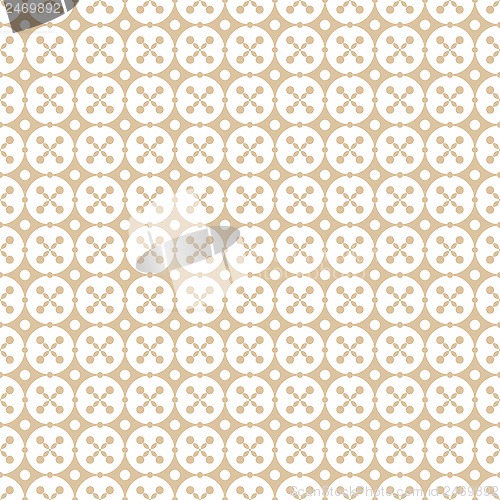 Image of Seamless Dots and Floral Background