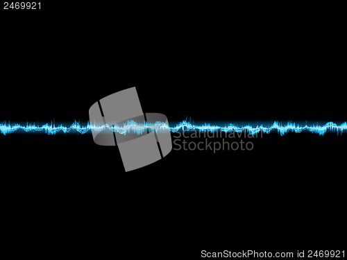 Image of Bright sound wave on a dark blue. EPS 10