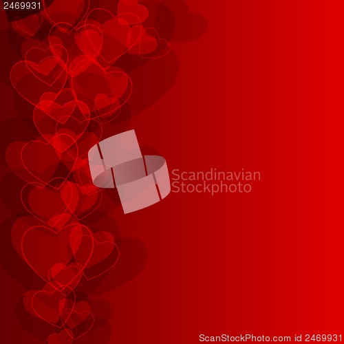 Image of Abstract background to the Valentine's day