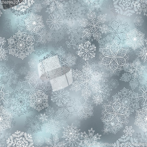 Image of Snowflakes seamless pattern