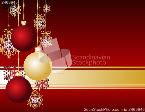 Image of Red Christmas card