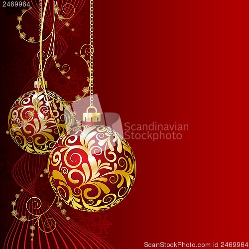 Image of Red Christmas card
