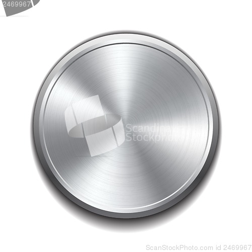 Image of Realistic metal button