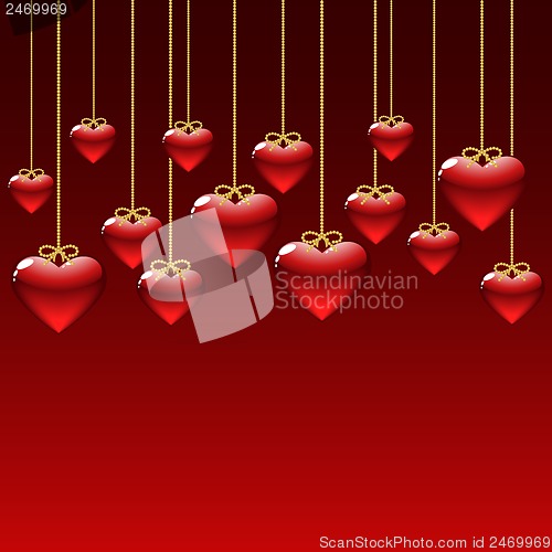 Image of background of hearts