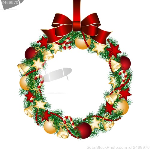 Image of Christmas wreath decoration