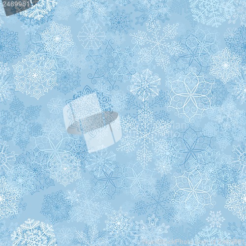 Image of Snowflakes seamless pattern