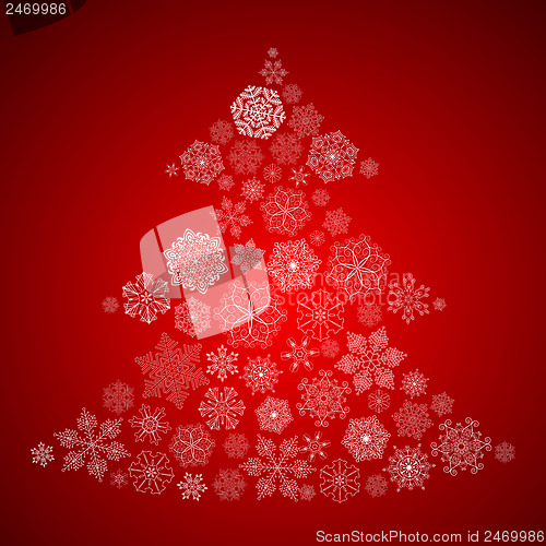 Image of Christmas Background with Christmas Tree