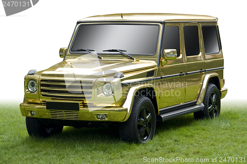 Image of golden car