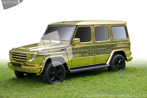 Image of golden car