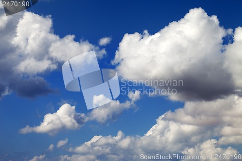 Image of Blue sky with clouds in nice day
