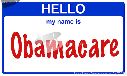 Image of hello my name obamacare