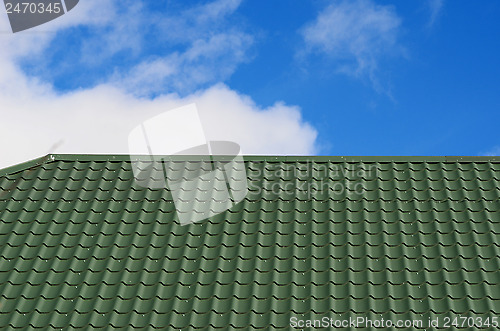 Image of roof and sky