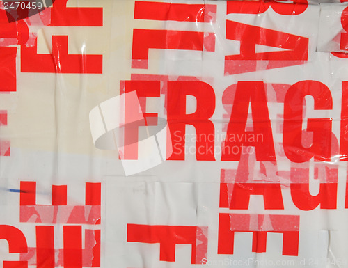 Image of Fragile packet parcel