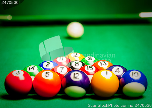 Image of billiard spheres